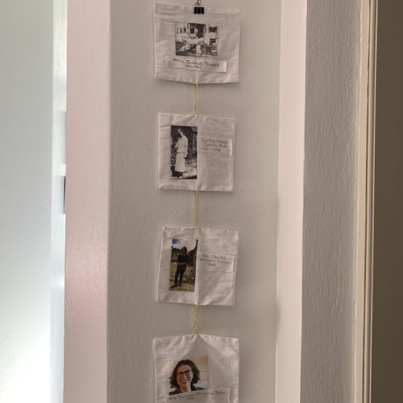 Hanging textile work