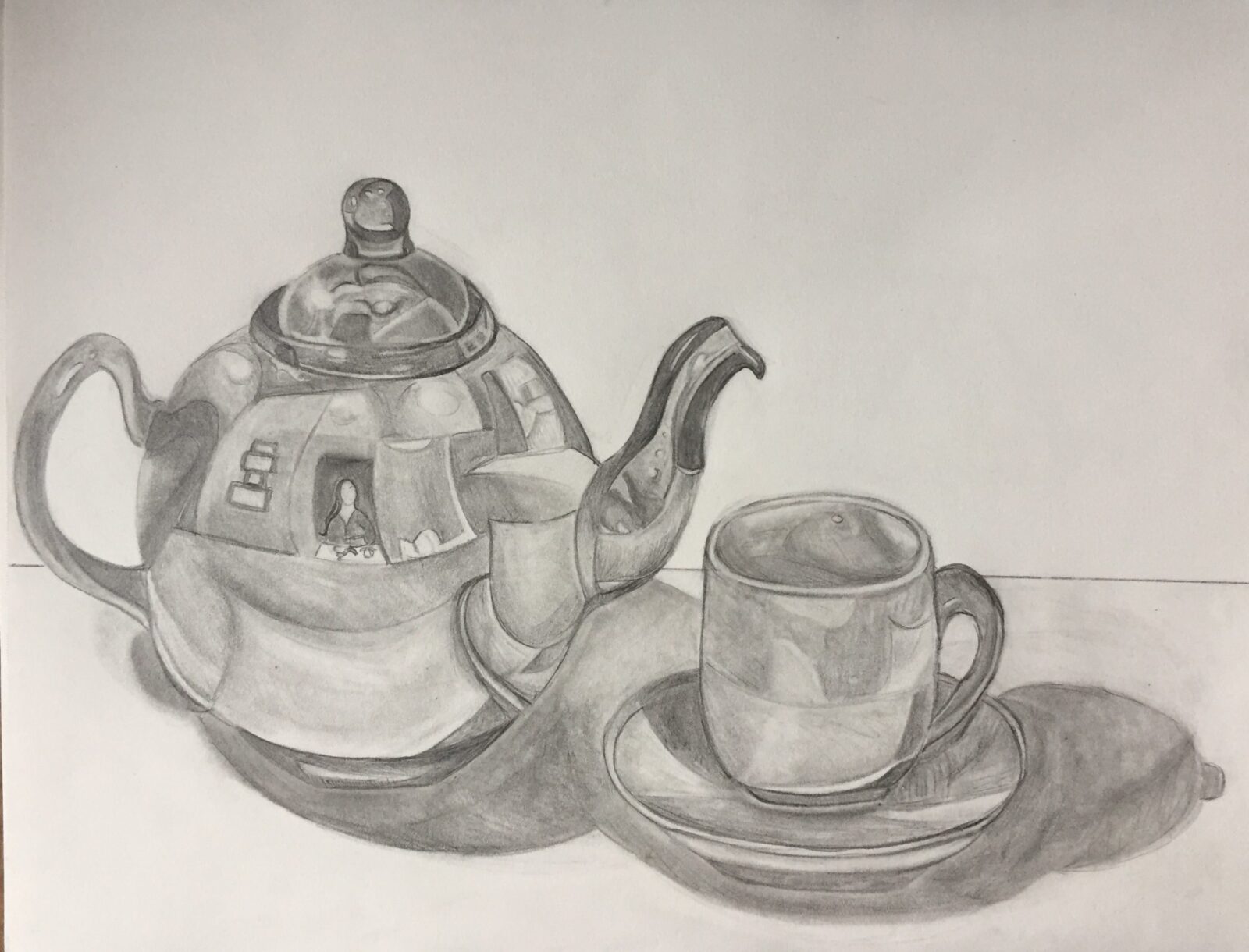 Still Life with TeaPot by Mia